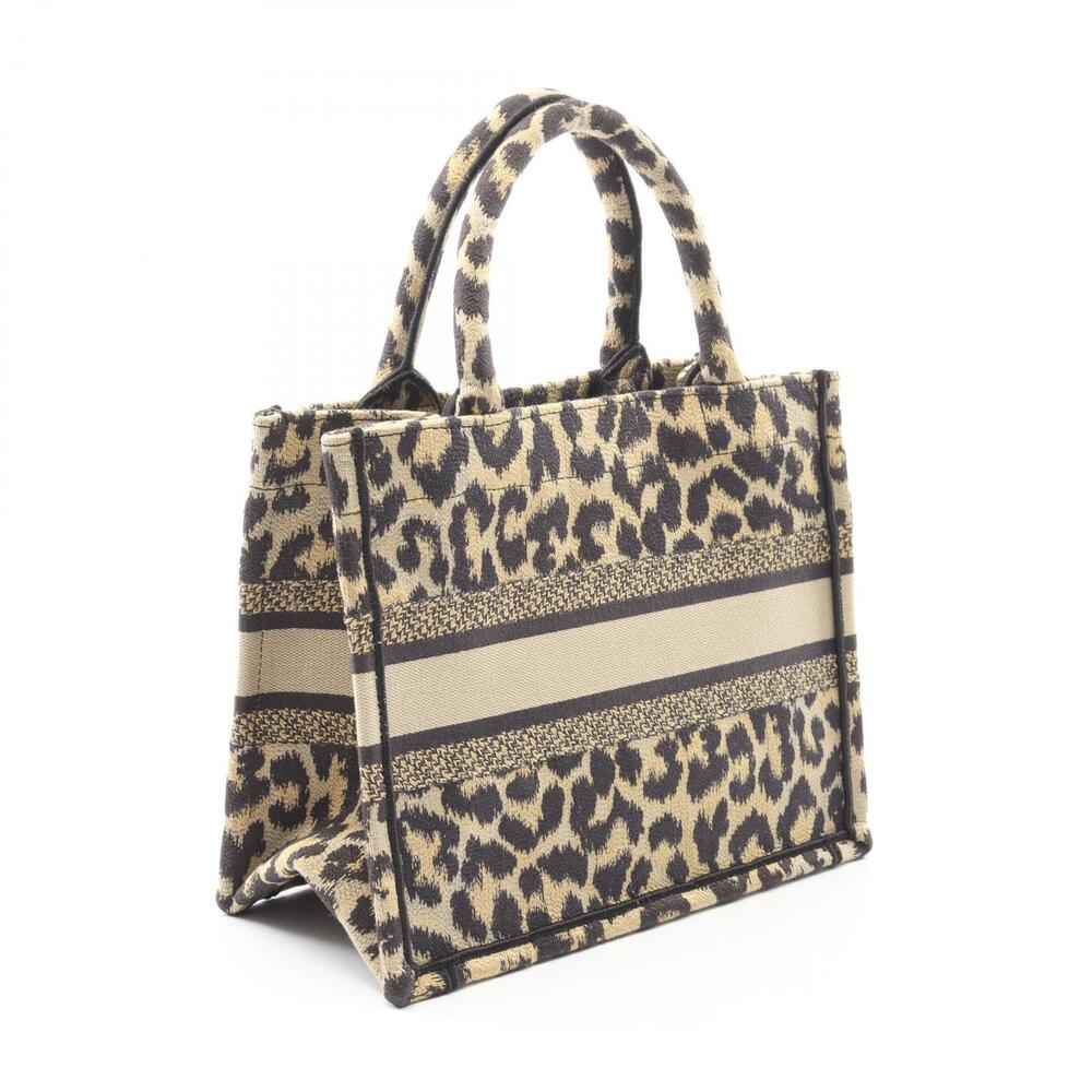 Dior Beige BOOK Canvas Bag Black TOTE